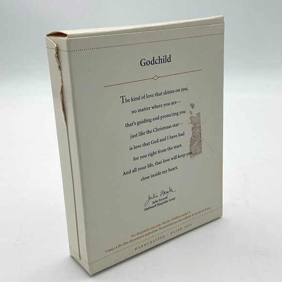 Hallmark 2006 Godchild Christmas Ornament Stars with Original Box - Picture 5 of 6